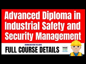 Advanced Diploma in Industrial Safety and Security Management (FF) - MSBTE | Full Course Details