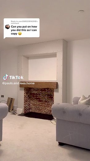 Media Wall with Log Burner Installation by Mansfield Fireplaces & Stoves