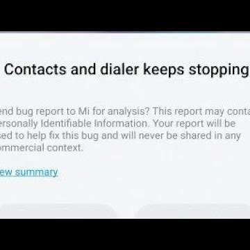 Fix contacts and dialer keeps stopping Xiaomi