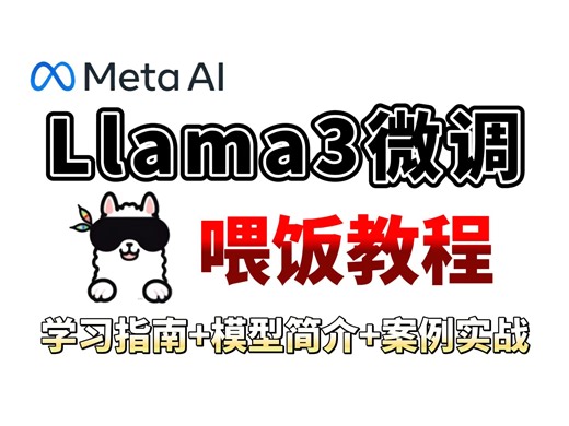20分钟搞定Llama3微调， 基于llama factory和自定义数据集进行模型微调，学习指南+模型简介+案例实战，详细教程，过程可视化，草履虫都能学会！