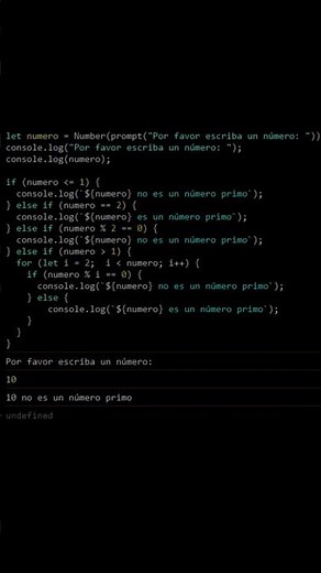 Cómo saber si un número es un número primo con JavaScript (AJTekniko)
