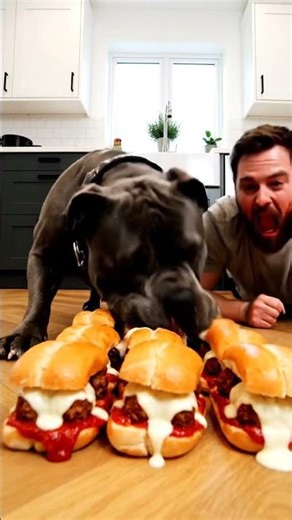 Cane Corso vs Human: Meatball Sub Challenge
