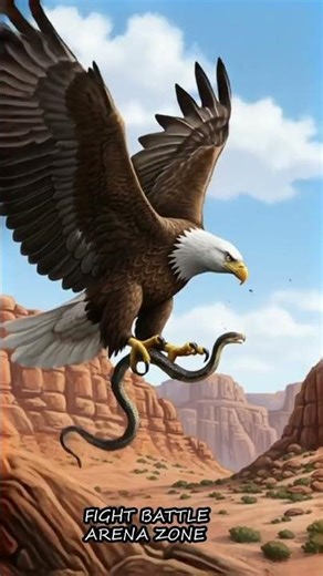 Eagle vs Snake #wildlife #wildlifeaction