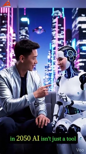 The Future of Human-AI Relationships: 2050 Vision 🤖❤️ #HumanAI #Robotics