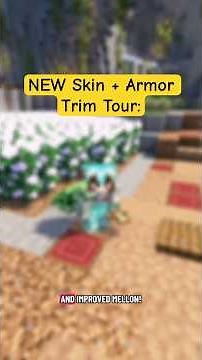 NEW Skin + Armor Trim Tour! #Minecraft #MinecraftHardcore