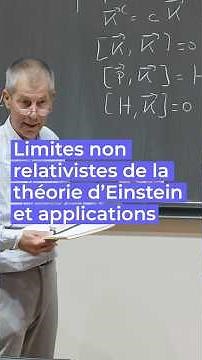 Limites non relativistes de la théorie d’Einstein et applications - Marc Henneaux