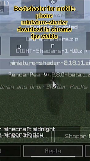 best shader for mobile phone miniature-shader download it