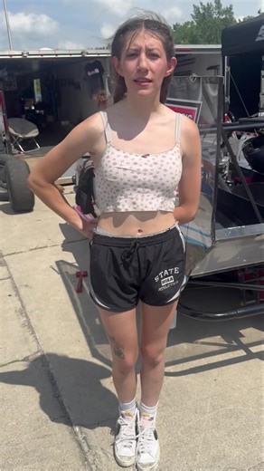 Gillian Leppado is here tonight making history as the first female Outlaw Figure 8 competitor in her #0 Outlaw! Here is what Gillian had to say about that and her first time here at Anderson for tonight’s Summer Solstice Showdown presented by Community Hospital Anderson! | Anderson Speedway