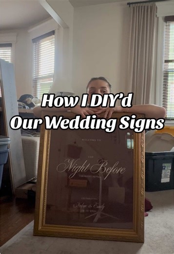 DIY Wedding Day and Rehearsal Dinner Signs