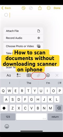 How to Scan documents using Notepad in your iphone #how #scan #iphonetips #tech #phonetipstricks