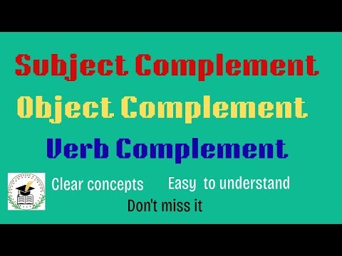 Subject|Object|Verb Complements|ELT #english #spokenenglish #englishgrammar