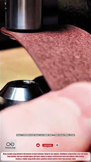 Dual Compression Snap Fastener Dies – Precision Press Tool