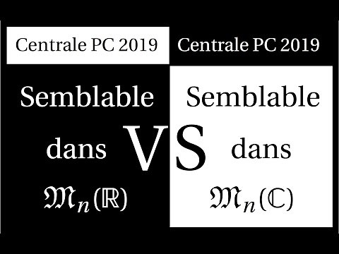 Exercice sur la notion de matrices semblables