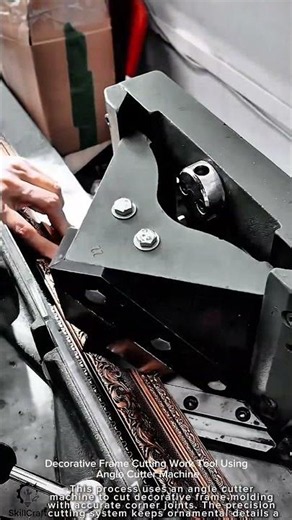Decorative Frame Cutting Work Tool Using Angle Cutter Machine #worktool