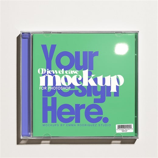 Plastic CD Jewel Case Mockup, Customisable Spine Insert Template, PSD File for Album Artwork and Music Designers - Etsy UK