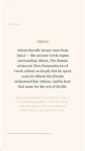 Did You Know This About "Atticus"?