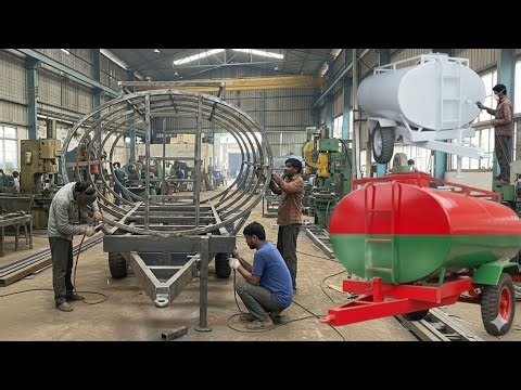 Amazing Skills of Pakistani Mechanics | Complete Process of Making a Heavy-Duty Tractor Water Tank