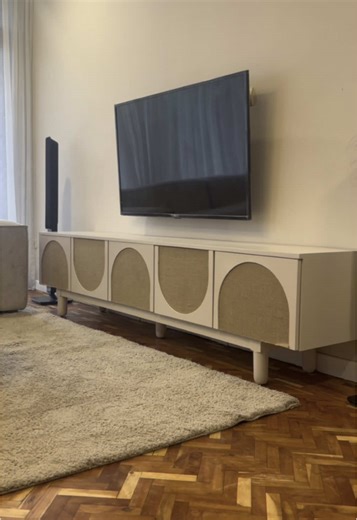 Modular Sofa and Custom TV Stand for Modern Living Rooms
