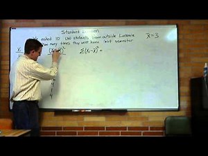Calculating Standard Deviation