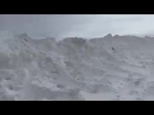 Video on HWY 34 on Monday at milepost 6. Snow plow was working on some massive drifts. High winds, recent snowfall and drifting has caused the highway to be impassable. Visit www.wyoroad.info for more current road conditions. #wyoroad | WYDOT District 1 - Southeast Wyoming