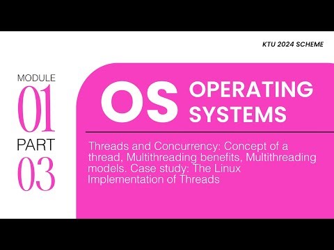 Part 3 - M1 | Thread & Concurrency | OS - PCCST403 | KTU 2024 Scheme - Clearitt Learning