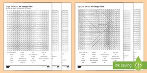 Free Time Differentiated Word Search Spanish