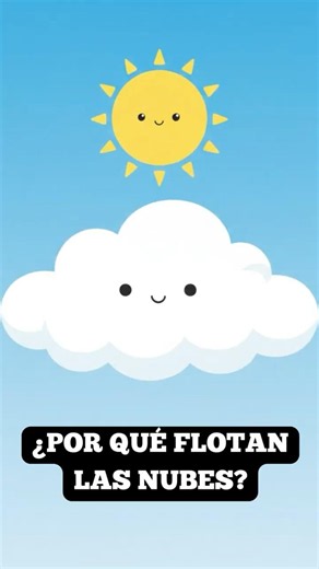 Why do clouds float? ☁️✨ #science #funfacts #learningisfun