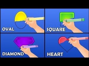 Learn Shapes with Crayons | Nursery Rhymes | Shapes Crayons Song | Shapes Songs For Childr