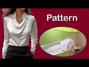 Beautiful Draped Blouse Tutorial | DIY Pattern Making Fast & Easy!