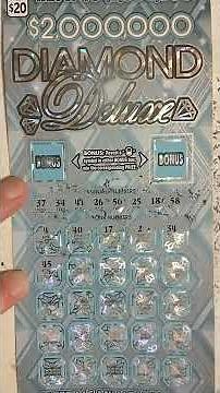 $20 2 Million Diamond Deluxe scratch off Illinois Lottery winner 🤑