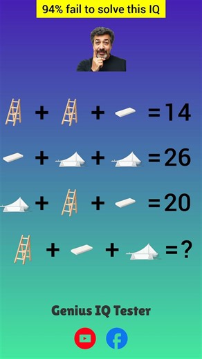 Ladder, Ramp, Bridge IQ Math Puzzle: Can You Solve It?