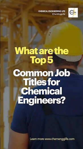 Top 5 Common Job Roles for Chemical Engineers #chemicalengineeringjobs #chemicalengineers