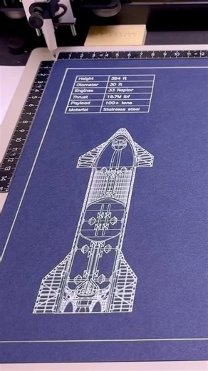 Drawscape on Instagram: "🚀 Explore the 'Starship' project crafted with Sakura Gelly Roll White pens. This experimental plotter art showcases intricate designs, blending analog techniques with digital precision. Each line is meticulously plotted, bringing the 'Starship' to life. Discover more at https://www.drawscape.io #penplotter #plotterart #experimentalart #SakuraGellyRoll #digitalart"