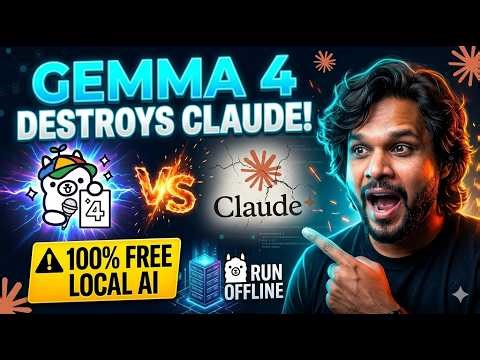 Google Gemma 4 vs ChatGPT & Claude | Free AI Model That Beats Paid Tools? #gemma4 #claude