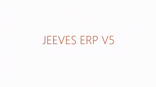 Introducing Jeeves ERP Version 5 (EN)