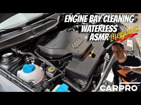 Audi A3 Engine Bay Cleaning Without Pressure Washer APC & Meguiars Engine Dressing