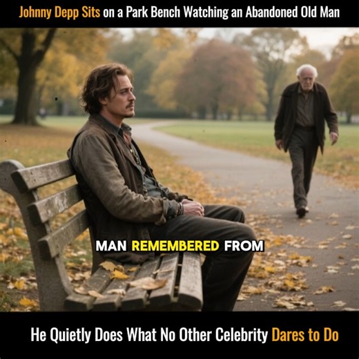 1.5K views · 53 reactions | Johnny Depp Sits on a Bench in the Park Viên Looks At An Abandoned Old Man — He Quietly Does What No Celebrity Dare To Do #johnnydepp | Kenna McClellan | Facebook