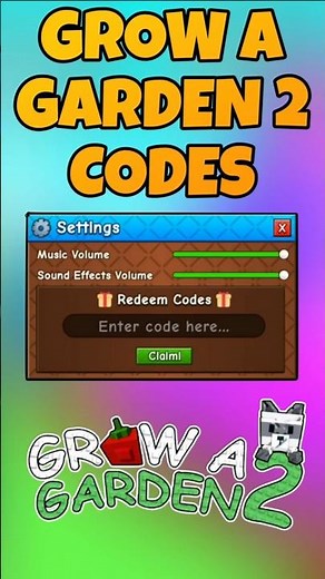 Grow A Garden 2 Codes - Roblox