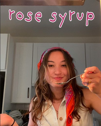 287K views · 276 reactions | Rose-obsessed Sakura(https://www.instagram.com/cucumbrane) shows us how to make rose syrup. Who knew it was so easy? | Tasty | Facebook
