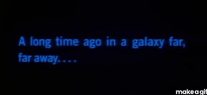 Star Wars (1977) original opening on Make a GIF