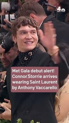 Met Gala debut alert: Connor Storie wears Saint Laurent by Anthony Vaccarello | NBC New York