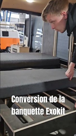 La conversion de la banquette-peigne Exokit dans un van Homad