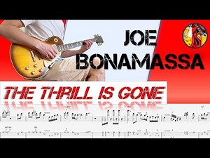 🔴 How To Play Joe Bonamassa - The Thrill Is Gone + Playback and Tabs | Blues Guitar Lesson