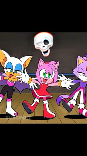 AMY ROSE DANCING WITH TEAM 😍 #sonic