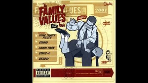 #AaronLewis Black Cover #PearlJam The Family Values Tour 2001 is the third live album with various artists performing on stage during The Family Values Tour in fall 2001. Date Realese May 7, 2002 Engineer – Guy Charbonneau Executive Producer – Jeff Kwatinetz, Korn Producer – Josh Abraham The Family Values 2001 Tour was recorded live at assorted dates on the annual alt-metal tour. While it's heavy on the rock of Stone Temple Pilots, the album does include some other strong performances. #Staind v