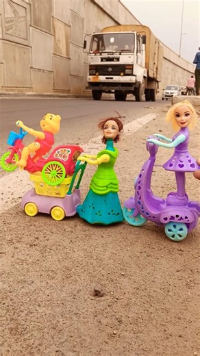 Remote Control Scooty Girl And Monkey Scooter Unboxing And Testing Short ||