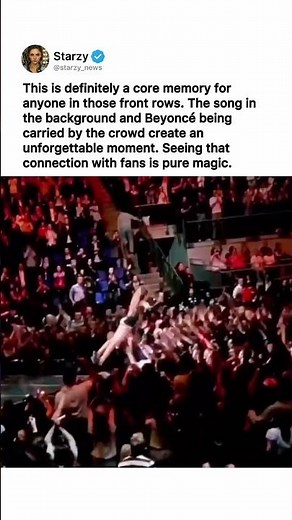 THAT LEGENDARY BEYONCE STAGE DIVE