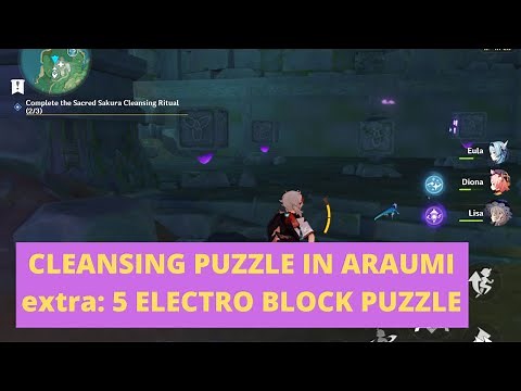Araumi 5 Cube Puzzle - Inazuma World Quest Genshin Impact