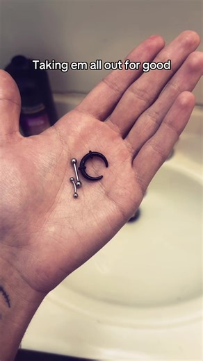 Removing My Septum and Vertical Labret Piercings