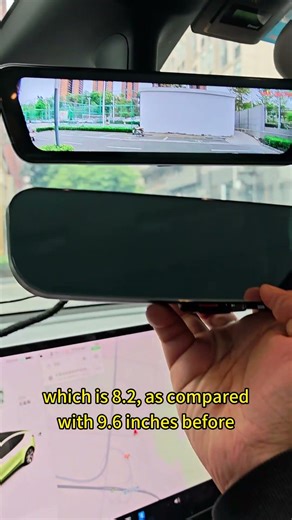 Is Smaller Actually Better? We Downsized the Rearview Mirror (8.2" vs 9.6") #rearview #mirror #car